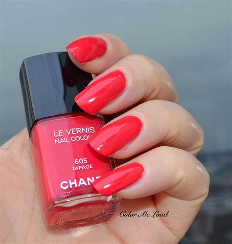 chanel tapage nail polish|Chanel Tapage (605) Le Vernis Nail Colour Review & Swatches.